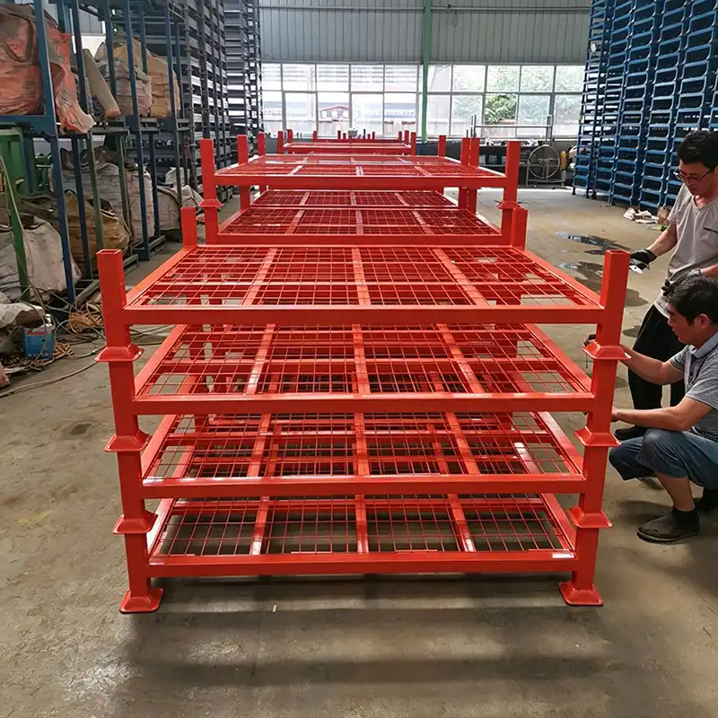 square tube stack rack