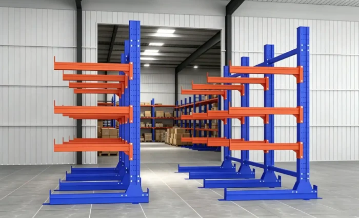 Steel pipe storage cantilever rack