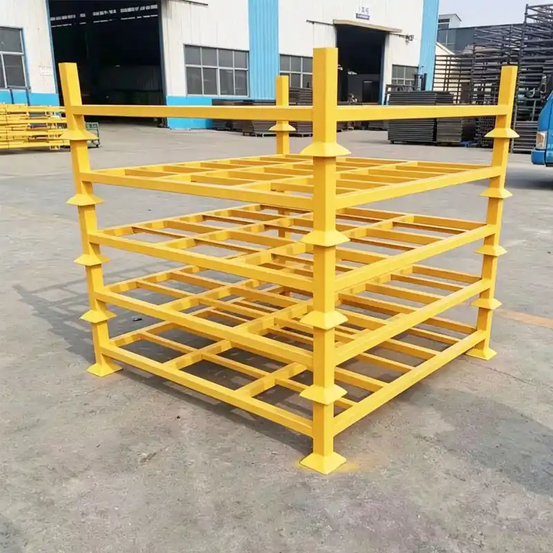 square tube stack rack