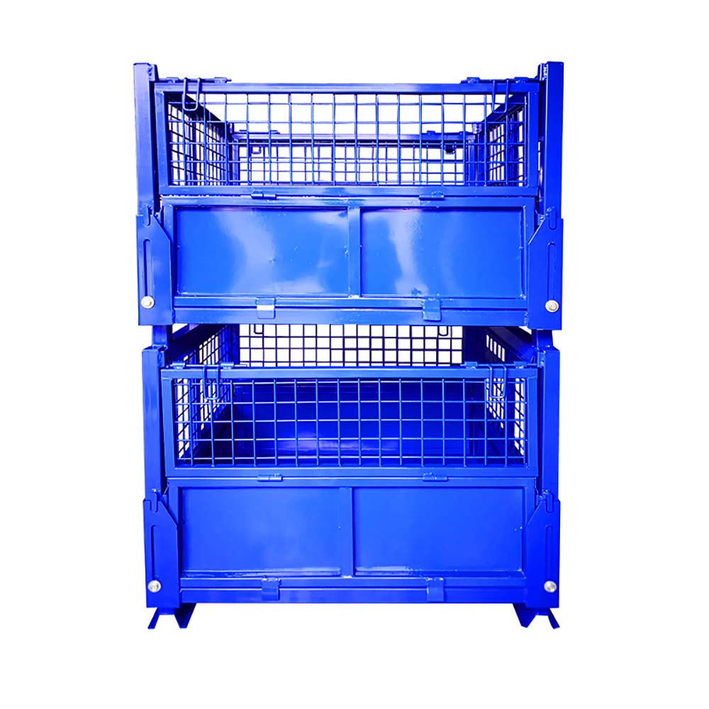 Mesh and Steel Panel Stillage Cage for Secure Industrial Storage - Image 2
