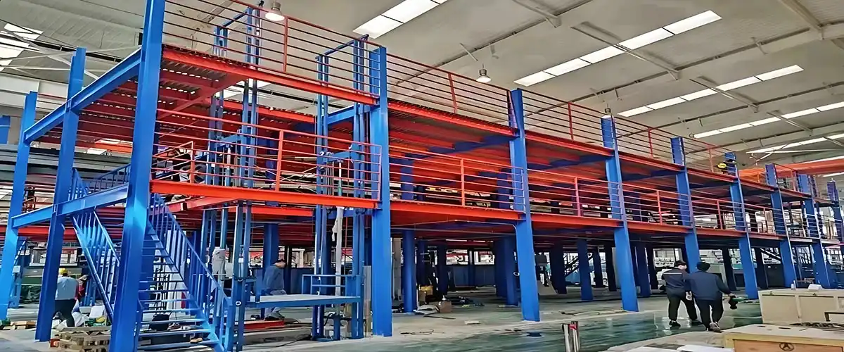 multi-tier mezzanine floor
