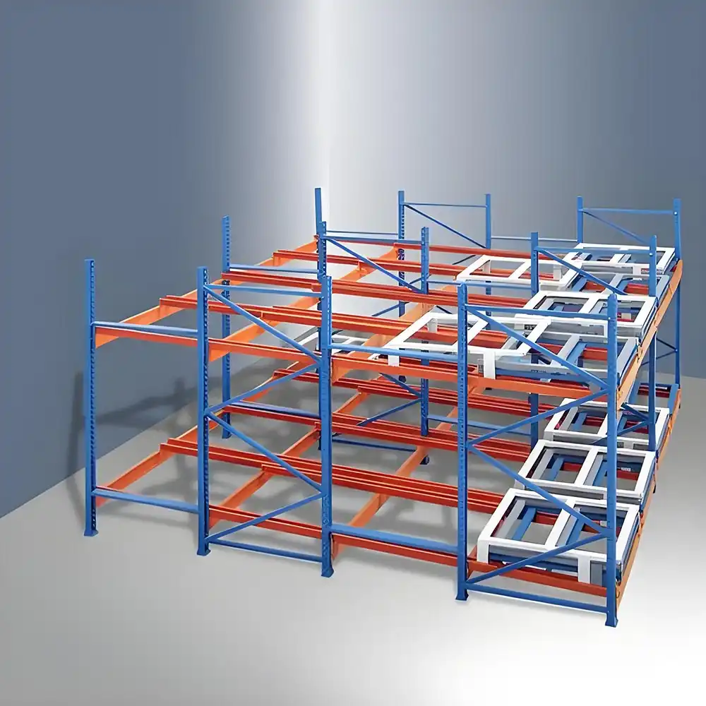 push back pallet rack